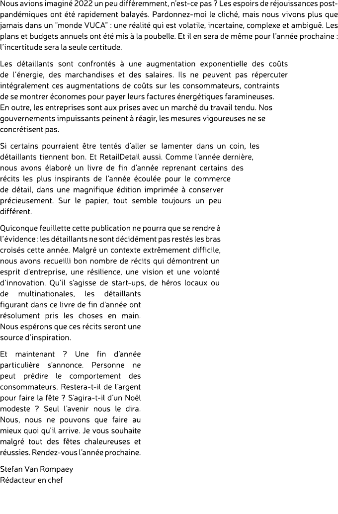 Nous avions imagin 2022 un peu diff remment, n’est ce pas ? Les espoirs de r jouissances post pand miques ont  t  ra...