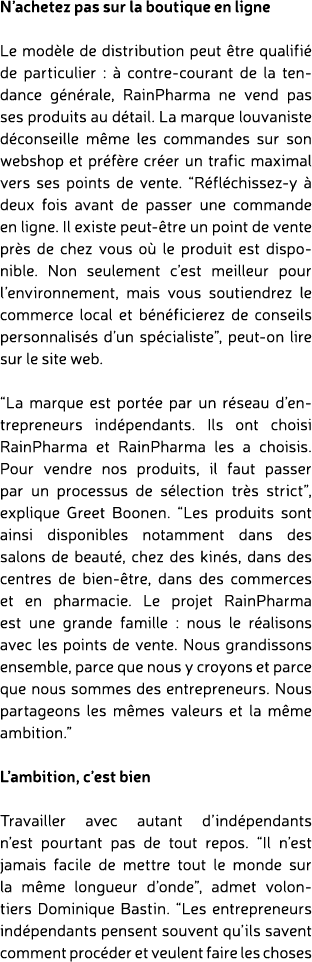 N’achetez pas sur la boutique en ligne Le mod le de distribution peut tre qualifi  de particulier :   contre courant...