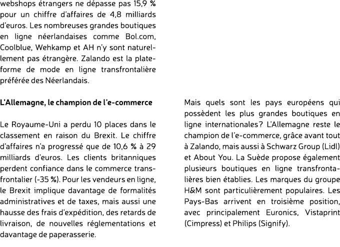 webshops trangers ne d passe pas 15,9 % pour un chiffre d’affaires de 4,8 milliards d’euros. Les nombreuses grandes ...
