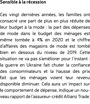 Sensible  la r cession Ces vingt derni res ann es, les familles ont consacr  une part de plus en plus r duite de leu...