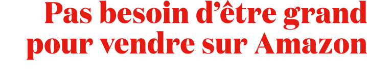 Pas besoin d’ tre grand pour vendre sur Amazon 