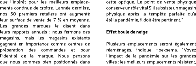 que l’int r t pour les meilleurs emplacements continue de cro tre. L’ann e derni re, nos 50 premiers retailers ont au...