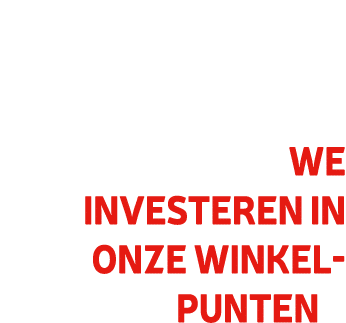  We investeren in onze winkel-punten