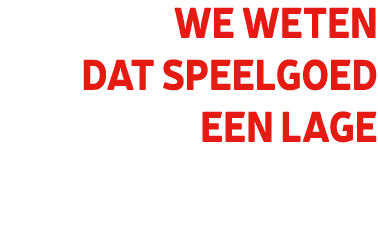 We weten dat speelgoed een lage prijselasticiteit heeft