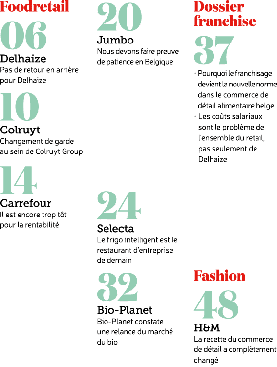 Foodretail 06 Delhaize Pas de retour en arri re pour Delhaize 10 Colruyt Changement de garde au sein de Colruyt Group...