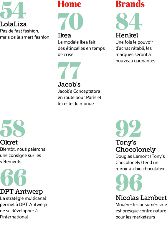 54 LolaLiza Pas de fast fashion, mais de la smart fashion 58 Okret Bient t, nous paierons une consigne sur les v teme...