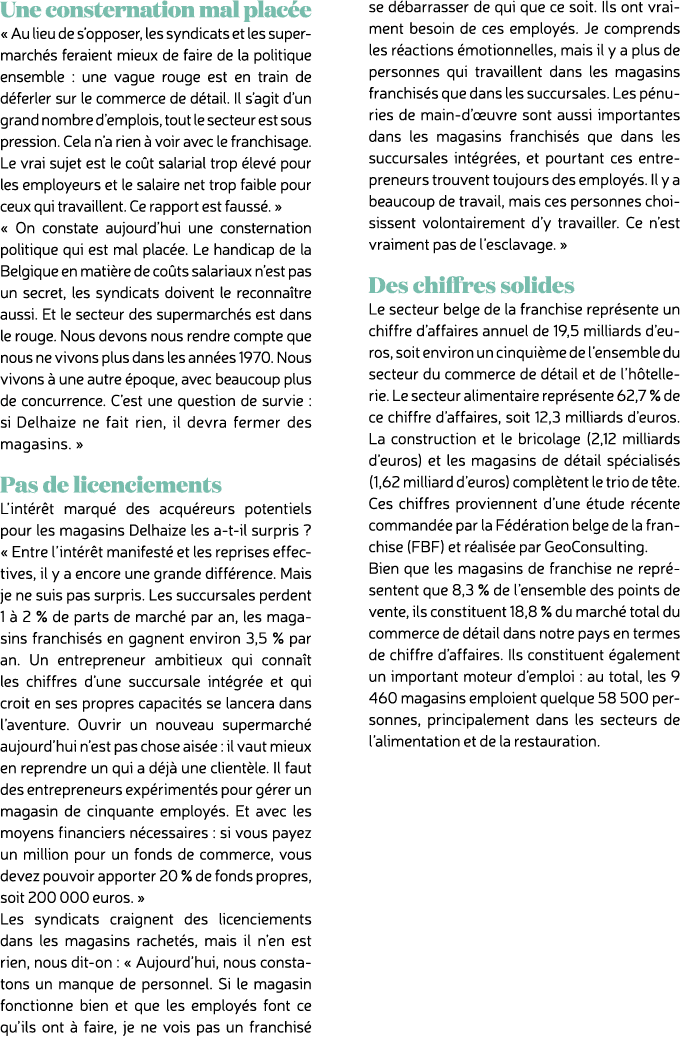 Une consternation mal plac e « Au lieu de s’opposer, les syndicats et les supermarch s feraient mieux de faire de la ...