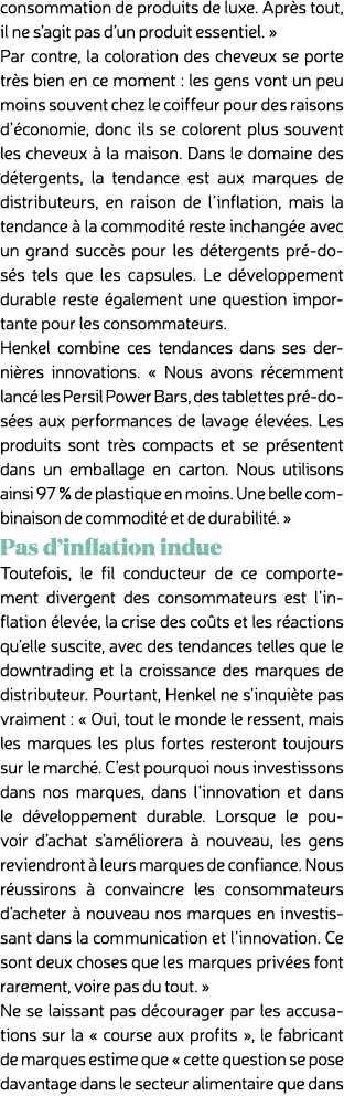 consommation de produits de luxe. Apr s tout, il ne s’agit pas d’un produit essentiel. » Par contre, la coloration de...