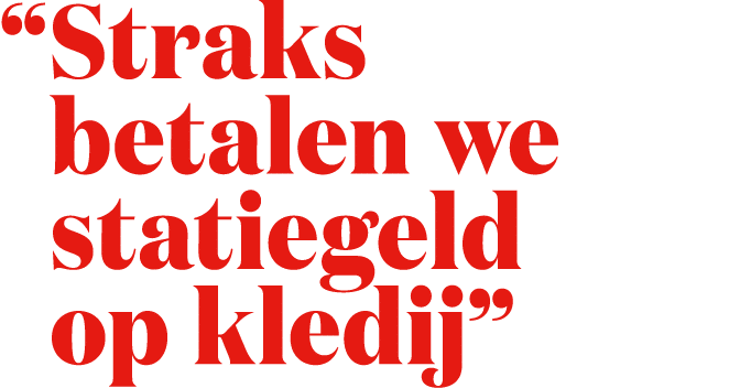 “ Straks betalen we statiegeld op kledij”