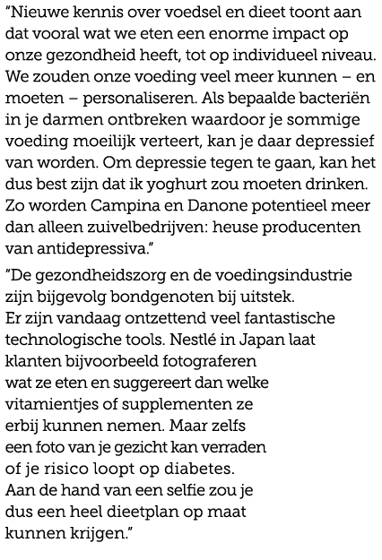 “Nieuwe kennis over voedsel en dieet toont aan dat vooral wat we eten een enorme impact op onze gezondheid heeft, tot...