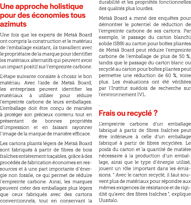 Une approche holistique pour des conomies tous azimuts Une fois que les experts de Mets  Board ont compris la constr...