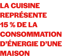 la cuisine repr sente 15 % de la consommation d’ nergie d’une maison