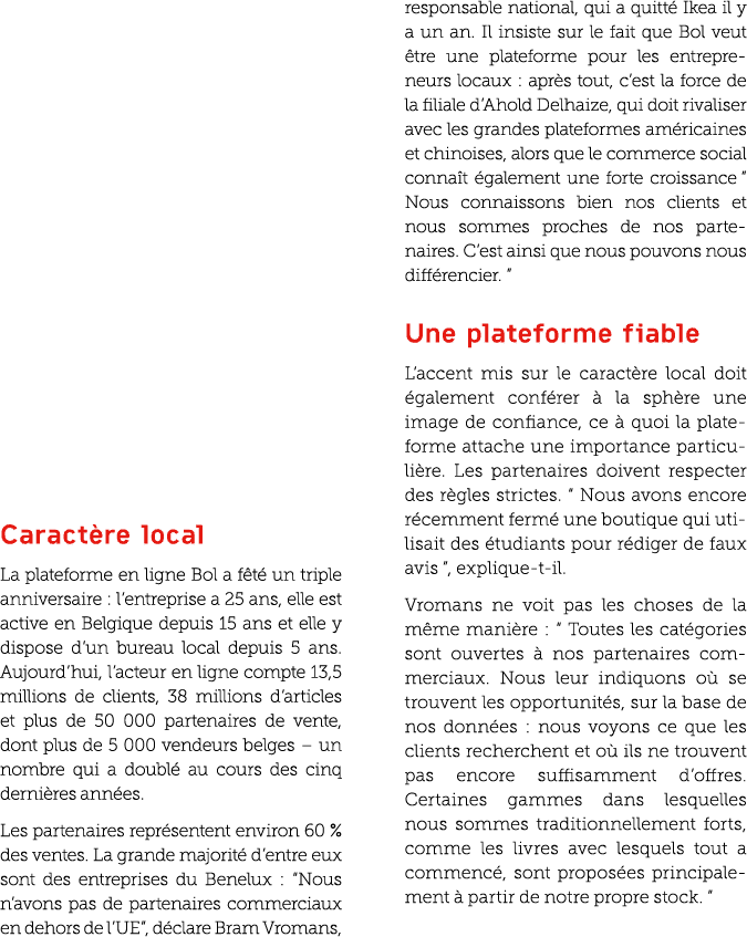 Caract re local La plateforme en ligne Bol a f t un triple anniversaire : l’entreprise a 25 ans, elle est active en ...