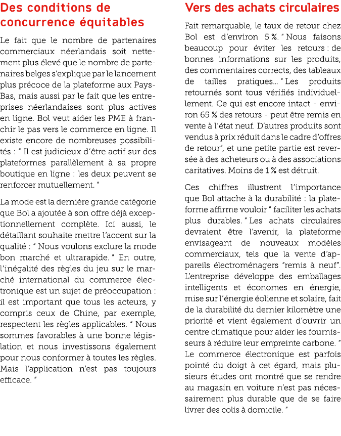 Des conditions de concurrence quitables Le fait que le nombre de partenaires commerciaux n erlandais soit nettement ...