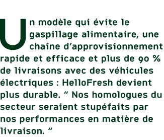 Un mod le qui vite le gaspillage alimentaire, une cha ne d’approvisionnement rapide et efficace et plus de 90 % de l...
