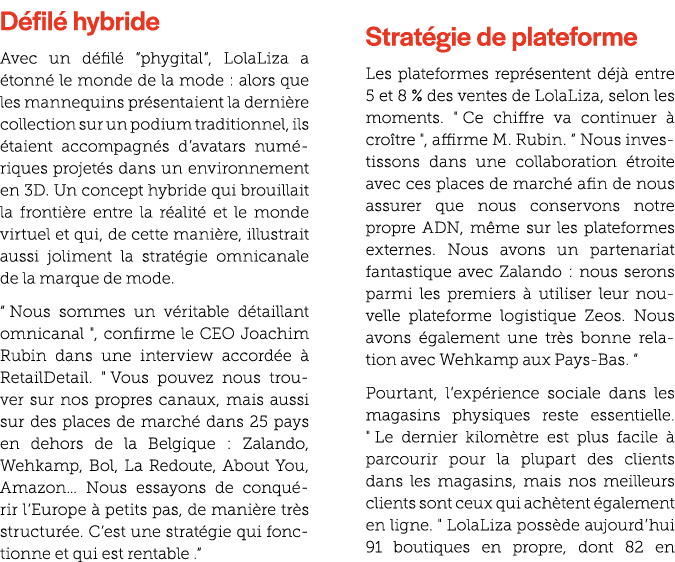 D fil hybride Avec un d fil  “phygital“, LolaLiza a  tonn  le monde de la mode : alors que les mannequins pr sentaie...