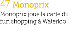 47 Monoprix Monoprix joue la carte du fun shopping  Waterloo