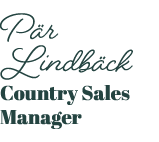 P r Lindb ck Country Sales Manager