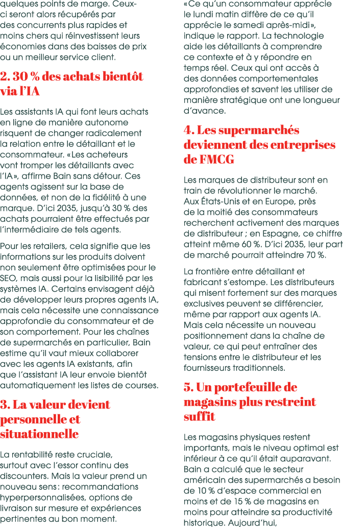 quelques points de marge. Ceux ci seront alors r cup r s par des concurrents plus rapides et moins chers qui r invest...