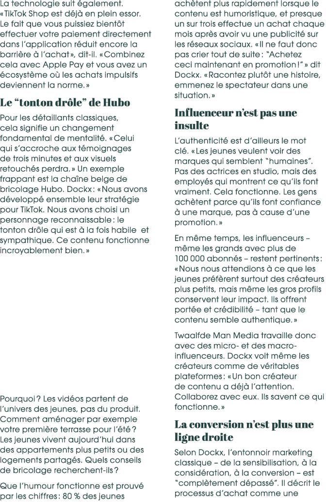 La technologie suit galement. « TikTok Shop est d j  en plein essor. Le fait que vous puissiez bient t effectuer vot...