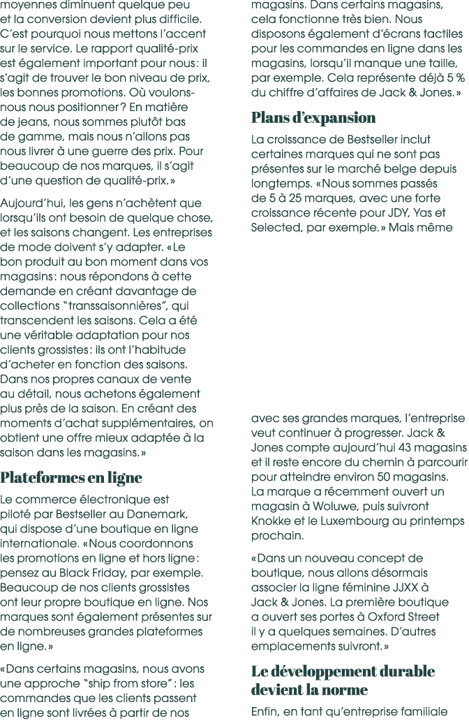 moyennes diminuent quelque peu et la conversion devient plus difficile. C’est pourquoi nous mettons l’accent sur le s...