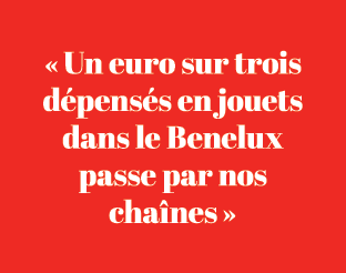 « Un euro sur trois d pens s en jouets dans le Benelux passe par nos cha nes »