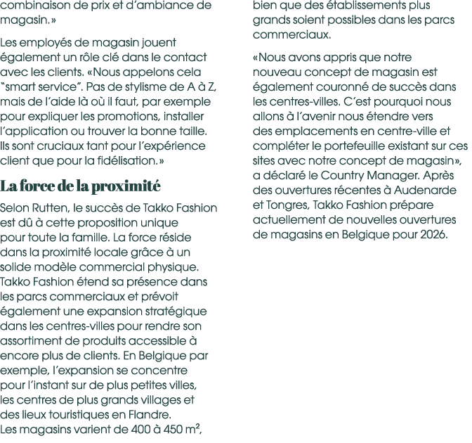 combinaison de prix et d’ambiance de magasin. » Les employ s de magasin jouent galement un r le cl  dans le contact ...