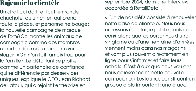 Rajeunir la client le Un chat qui dort, et tout le monde chuchote, ou un chien qui prend toute la place, et personne ...