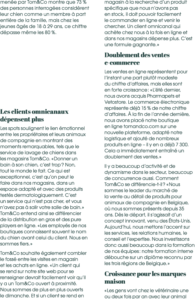 men e par Tom&Co montre que 73 % des personnes interrog es consid rent leur chien comme un membre  part enti re de l...