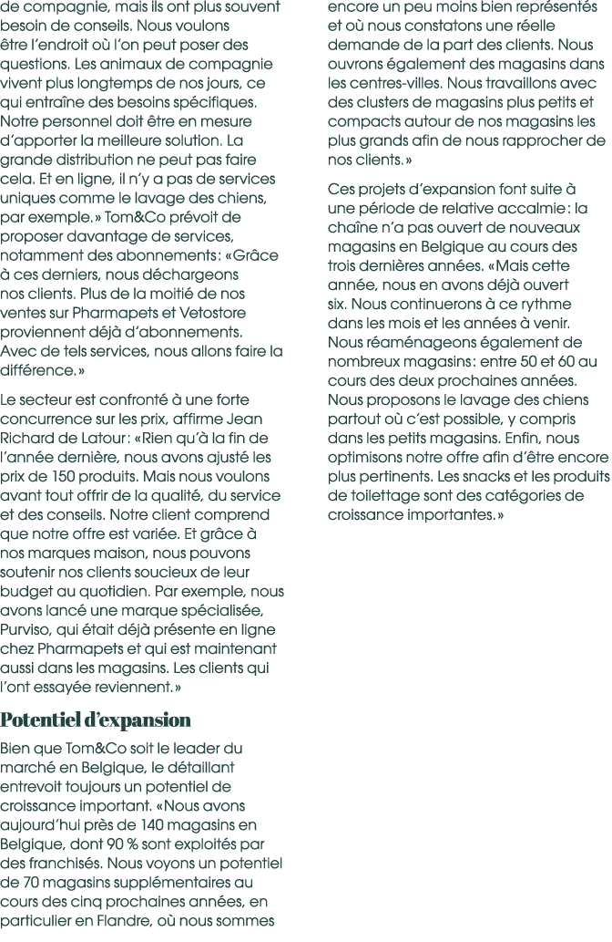 de compagnie, mais ils ont plus souvent besoin de conseils. Nous voulons tre l’endroit o  l’on peut poser des questi...