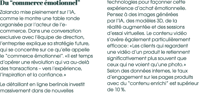 Du “commerce motionnel” Zalando mise pleinement sur l’IA, comme le montre une table ronde organis e par l’acteur de ...