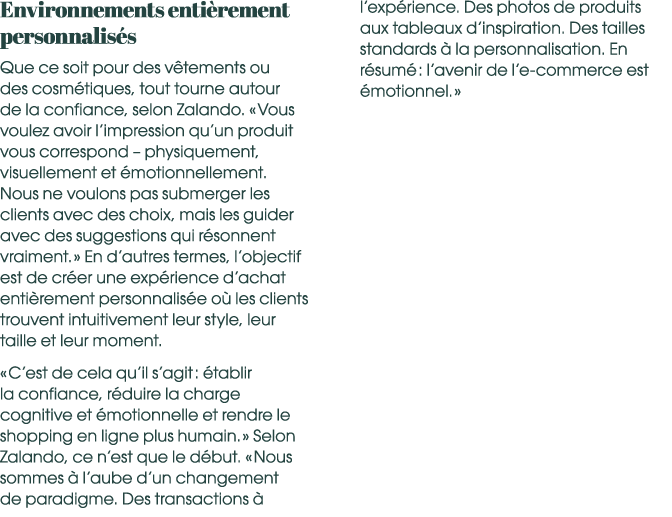Environnements enti rement personnalis s Que ce soit pour des v tements ou des cosm tiques, tout tourne autour de la ...