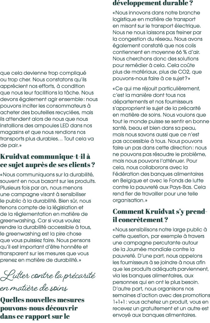 que cela devienne trop compliqu ou trop cher. Nous constatons qu’ils appr cient nos efforts,   condition que nous le...