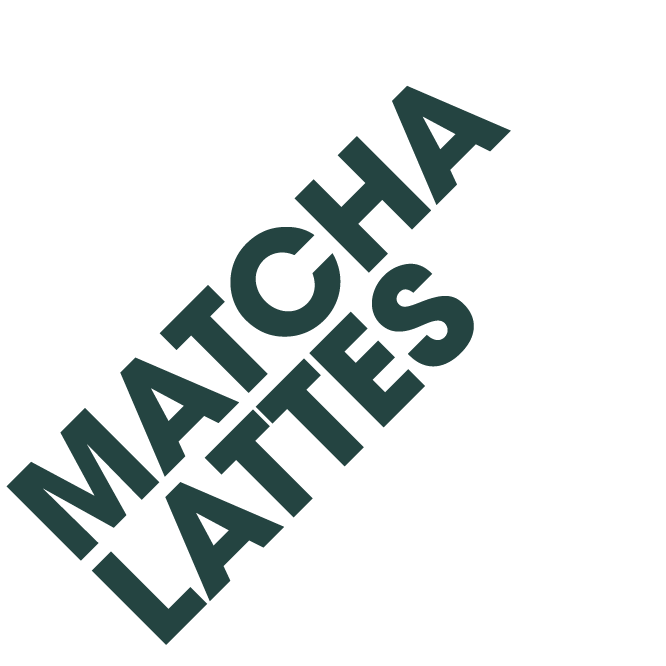 matcha lattes 