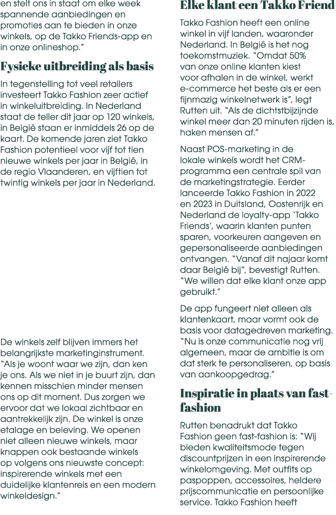 en stelt ons in staat om elke week spannende aanbiedingen en promoties aan te bieden in onze winkels, op de Takko Fri...