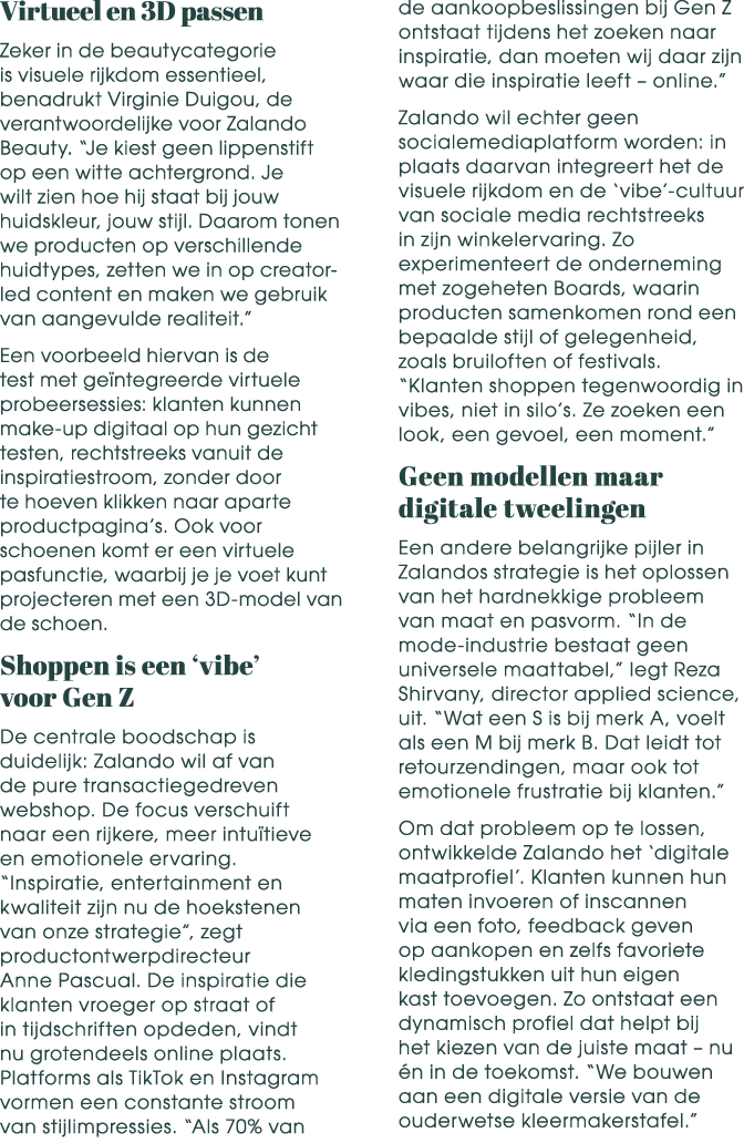 Virtueel en 3D passen Zeker in de beautycategorie is visuele rijkdom essentieel, benadrukt Virginie Duigou, de verant...