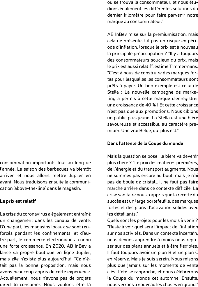 consommation importants tout au long de l’ann e. La saison des barbecues va bient t arriver, et nous allons mettre Ju...