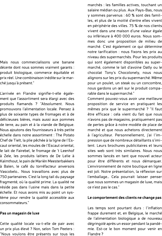 Mais nous commercialisons une banane d cente dont nous sommes vraiment garants : produit biologique, commerce quitab...