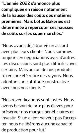 “L’ann e 2022 s’annonce plus compliqu e en raison notamment de la hausse des co ts des mati res premi res. Mais Lotus...
