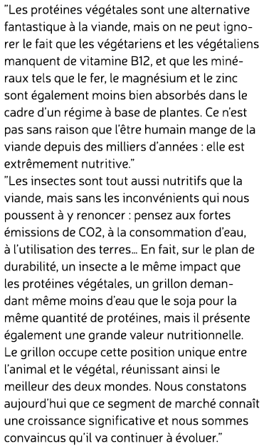 ”Les prot ines v g tales sont une alternative fantastique  la viande, mais on ne peut ignorer le fait que les v g ta...