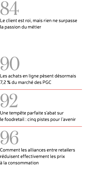 84 Le client est roi, mais rien ne surpasse la passion du m tier 90 Les achats en ligne p sent d sormais 7,2 % du mar...