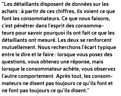 ”Les d taillants disposent de donn es sur les achats :  partir de ces chiffres, ils voient ce que font les consommat...