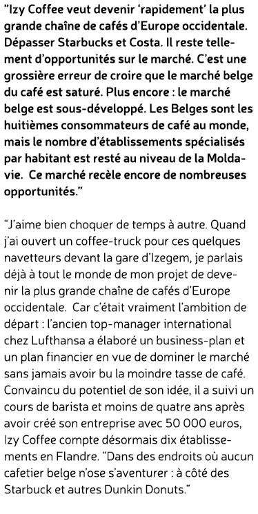 ”Izy Coffee veut devenir ‘rapidement’ la plus grande cha ne de caf s d’Europe occidentale. D passer Starbucks et Cost...