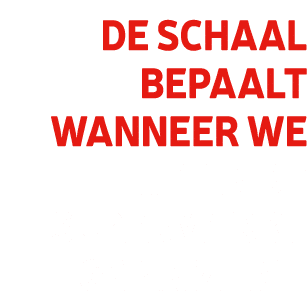 De schaal bepaalt wanneer we het in de supermarkt gaan zien