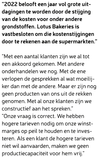 “2022 belooft een jaar vol grote uitdagingen te worden door de stijging van de kosten voor onder andere grondstoffen....